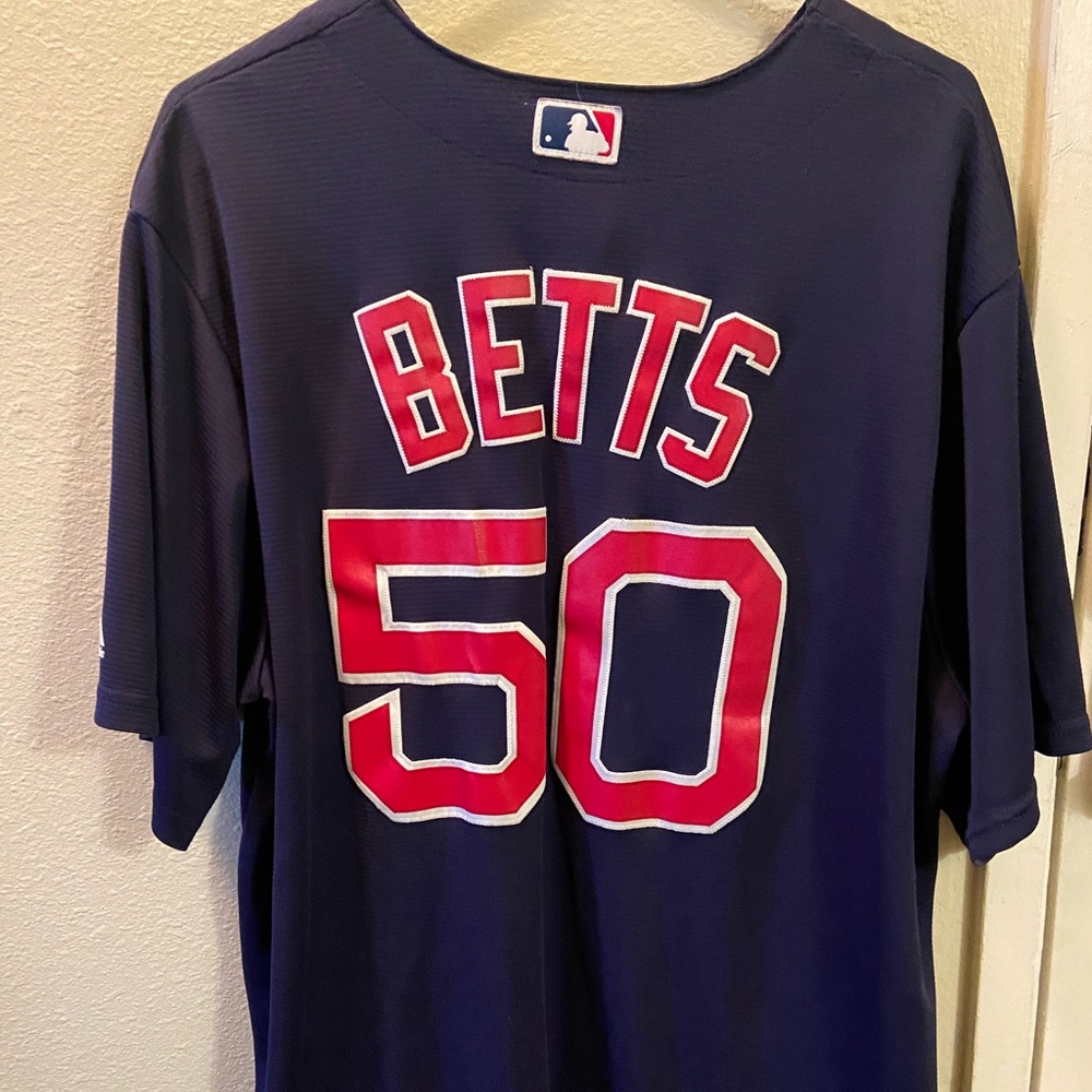 Blue Red Sox Mookie Betts Jersey